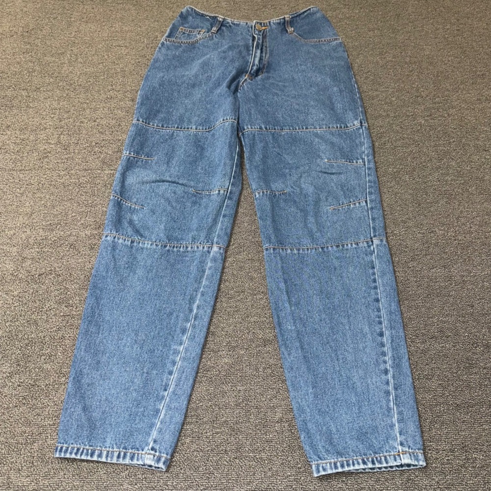 Vintage Rewind High Waisted Utility Jeans Medium Wash Denim Sz 5/6 90s Workwear